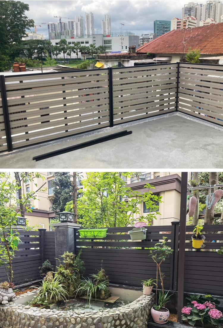 Foshan Factory High Quality Water Proof Anti UV Eco-Friendly WPC Composite Garden Fence