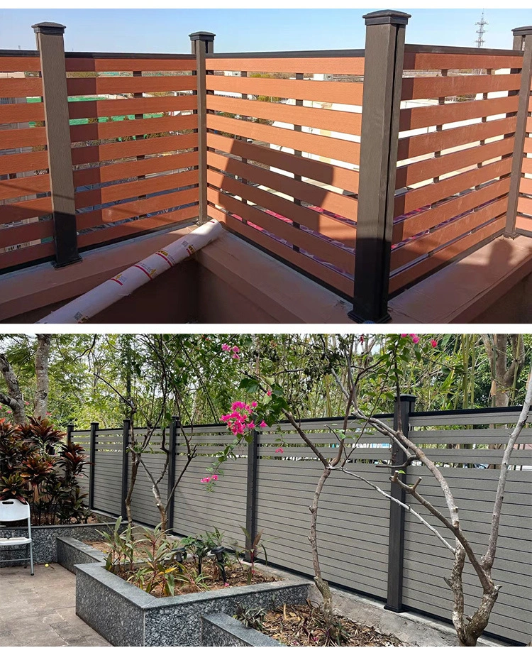 Hot Sale European Design WPC Fencing for Home Garden Fence Wood Plastic Composite