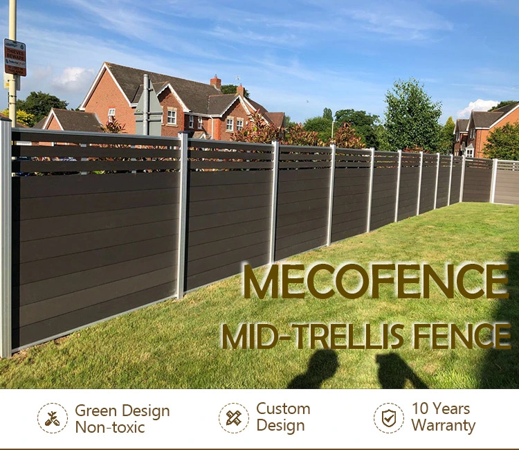 Mexytech Hot Sale! New Morden Villa Composite Wood Fence