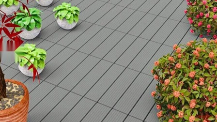 Hochwertige WPC-DIY-Fliesen im Großhandel, zusammengesetzte Terrassenfliesen, WPC-Terrassenfliesen, Outdoor-Hausgarten-Bodenfliesen