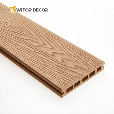 Alfresco WPC-Hohldeckbelag, rutschfest, wasserdicht, rissbeständig, wartungsarm, WPC-Bodenbelag aus Verbundholz und Kunststoff für den Außenbereich