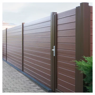 WPC-Panel-Zaun, modernes Geländer, Treppe, Holz-Kunststoff-Verbundgeländer