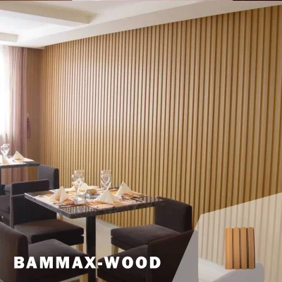 Maßgeschneiderte WPC Bammax begaste Palette 219 x 26 mm Co-Extrusion Holzpaneelwand