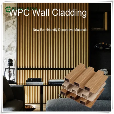 Heißer Verkauf Outdoor Holz Kunststoff Verbund PVC Langlebige Dekoration Wasserdichte Co-Extrusionsverkleidung WPC Wandpaneel